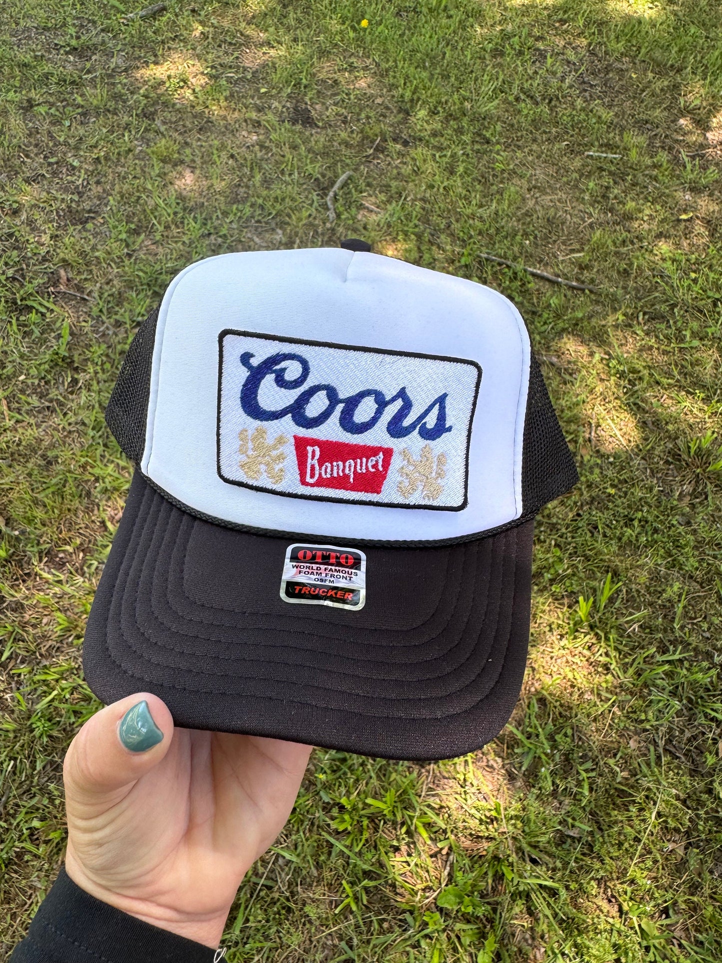 Coors Patch Trucker Hat || Foam trucker Hat || Beer Patch