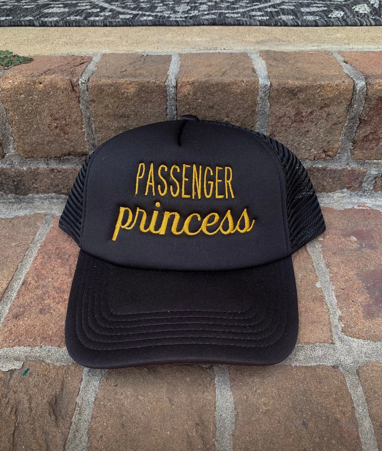 Passenger Princess Foam Trucker Hat | Foam Trucker Cap | Black Foam Hat