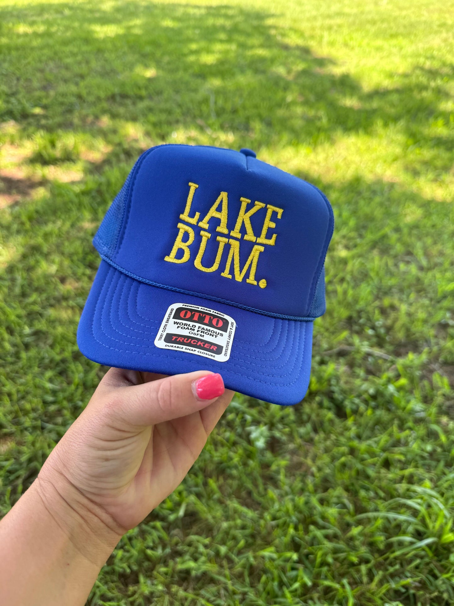 Lake Bum Trucker Hat || Foam trucker Hat || Lake Bum