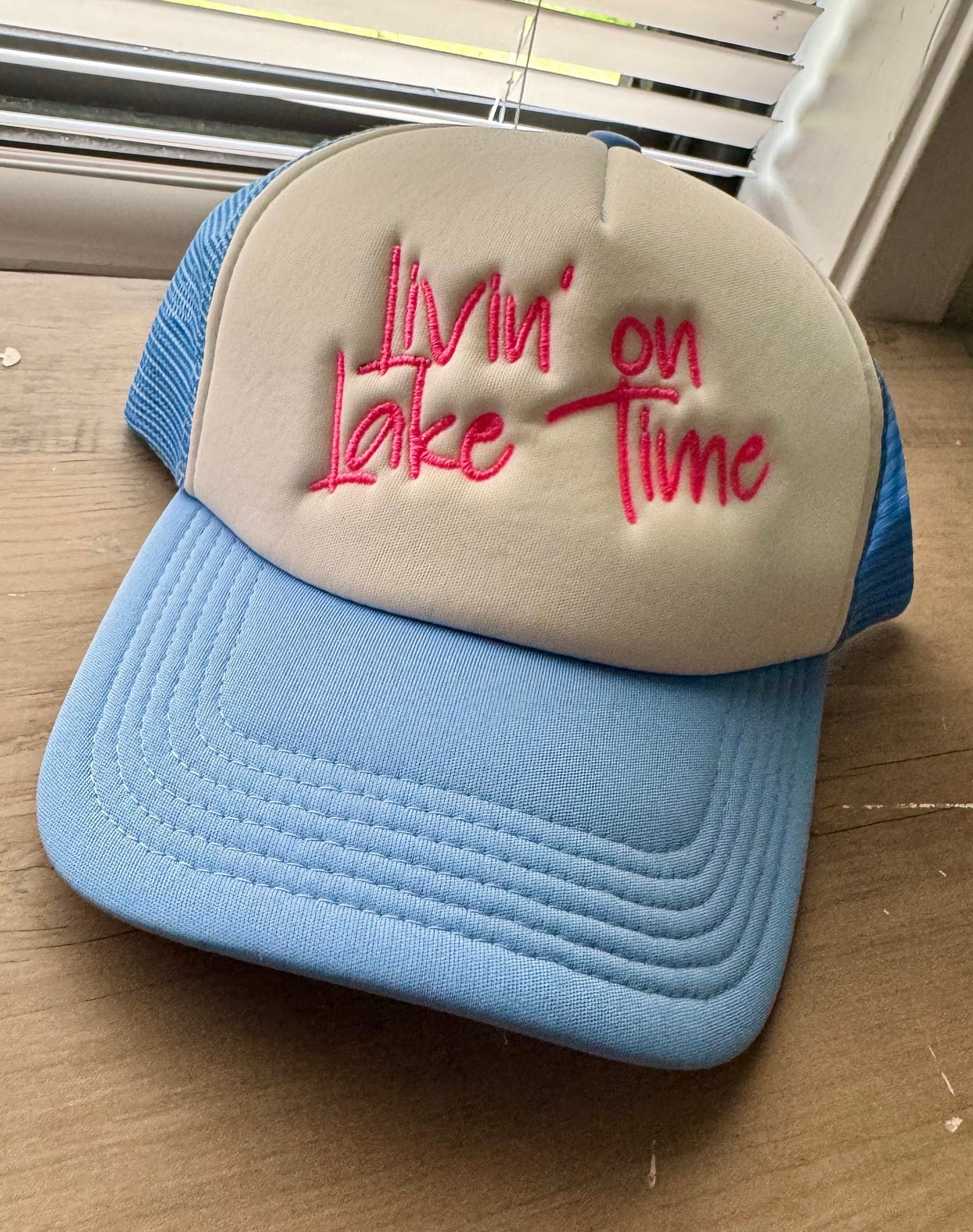 Livin on Lake Time Foam Trucker Hat || Foam Trucker Cap || Lake Time hat