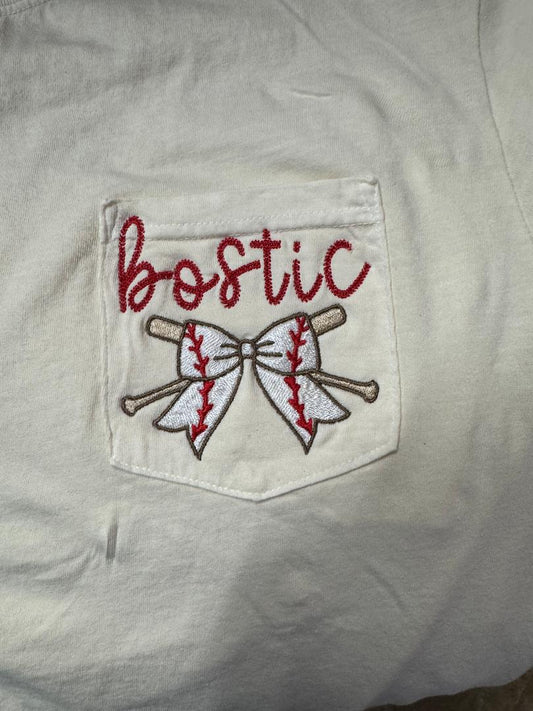 Baseball Pocket T-Shirt Personalized