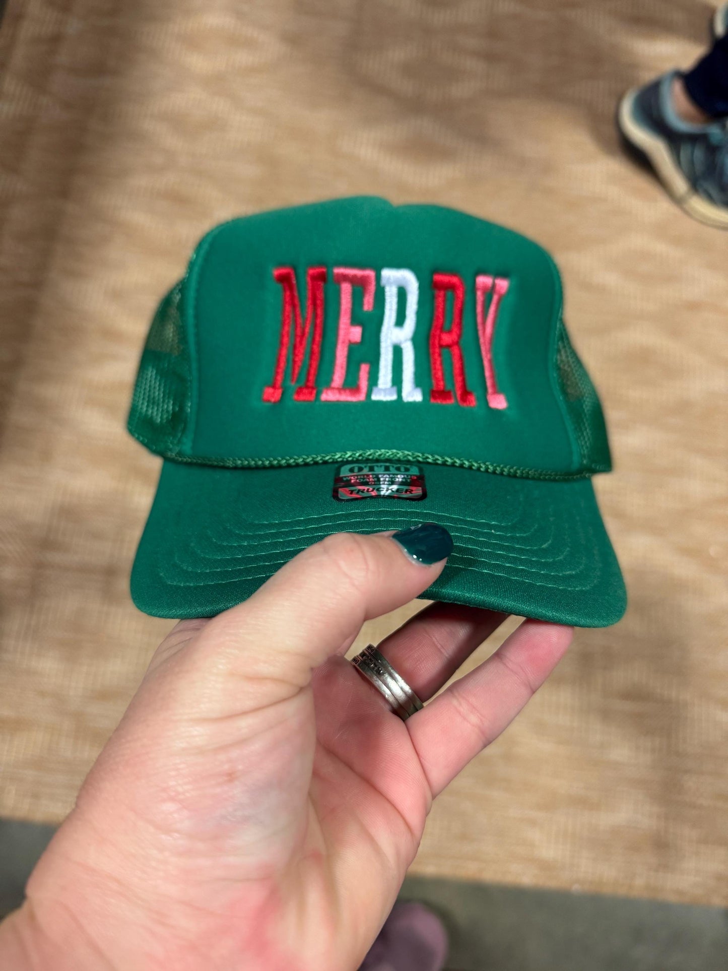 MERRY  Foam Trucker Hat | Foam Trucker Cap | Foam Trucker Hat