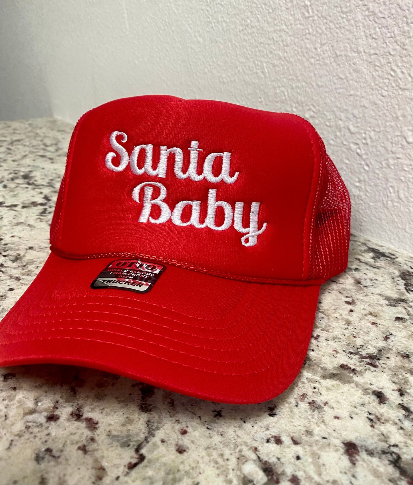 Santa Baby Foam Trucker Hat || Foam Trucker || Holiday Hat ||