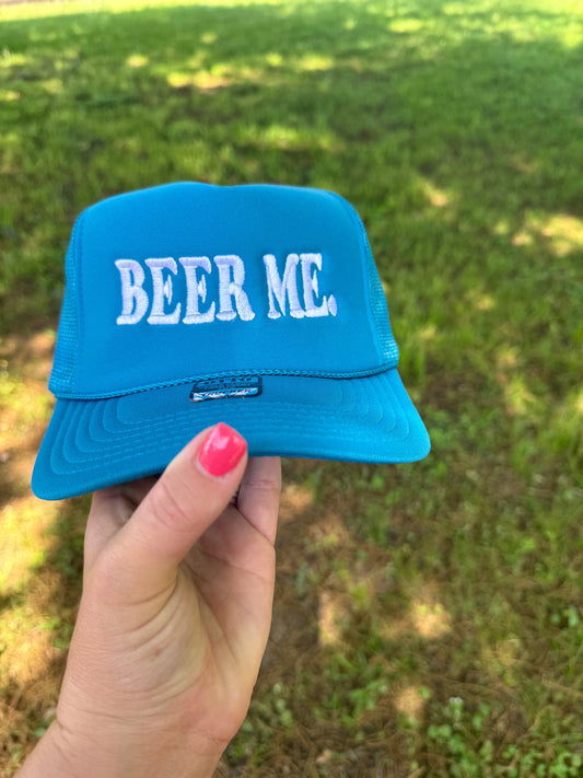BEER ME. Trucker Hat || Foam trucker Hat || Beer Me